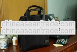 men brand leather briefcase