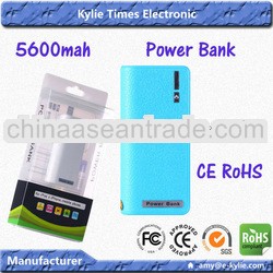 mobiles power bank supplier for samsung galaxy s3 for iphone 5 5600mah