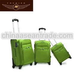 polyester 4 wheels luggages 2014 market travel luggage