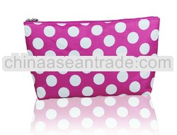 promotional Europe and the United star style wave point nylon cosmetic bag for girls