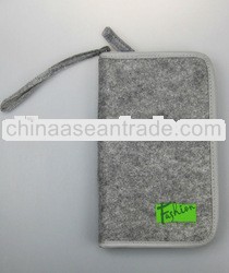 promotional card holder designer passport holder made of eco friendly felt