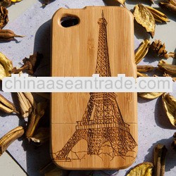 protective case for iphone 5/ hard carved wooden phone case for iphone 5