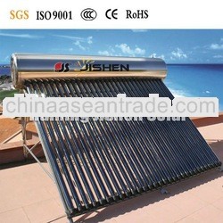 residential 200L stainless steel solar water heater with three target vacuum tube