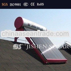 stable and reliable performance galvanized steel Solar water heater with three target vacuum tube