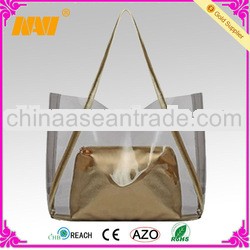 transparent pvc tote lady bag(NV-B200)