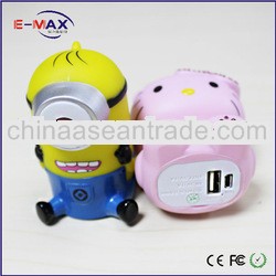 universal USB Cute cartoon power bank with CE, FCC, RoHS