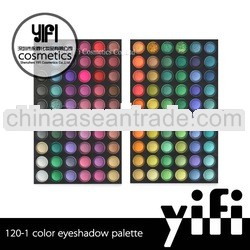 2013 Hot! 120-1 eyeshadow palette high quality recycled cosmetic jar