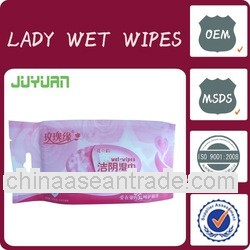 8pcs 15pcs 20pcs lady wet wipes scented or unscented OEM welcomed