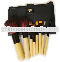 8pcs Bamboo Handle Cosmetic Powder Brush Case,makeup brushes set free samples,make up brush