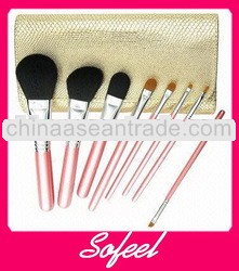 8pcs goat hair high end various design cosmetic brush