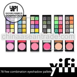 Best 78 color powder makeup palette eyeliner sticker