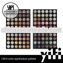 Cosmetics distributor!120 nude eyeshadow palette 4colors eyeshadow case