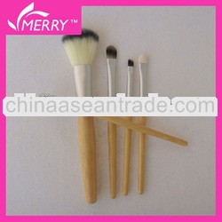 Five pcs bamboo handle makeup brush set