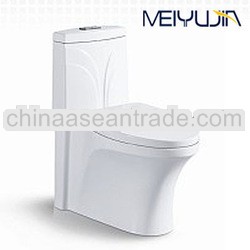 Foshan Siphonic one piece toilet s-trap water closet