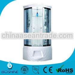 High tray indoor steam shower room with computer controlled panel