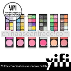 Hot!78New Color Eyeshadow Blush Powder cosmetic case