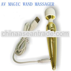 Hot Selling USB Rechargeable AV Vibrator Massager Bar Sex Product