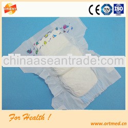 Model M 440*320 economic unisex strong absorbent baby diaper