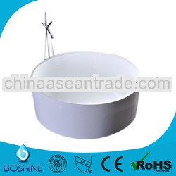 Morden round acrylic freestanding tub with seat