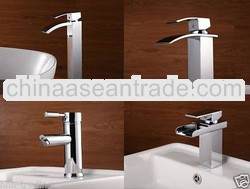 New Modern Chrome Bathroom Basin Sink Mixer Taps