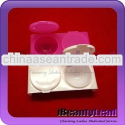 Pink and white nail art acrylic liquid powder plastic nail containers