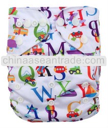 Popular Animal Printed Baby Diaper Cloth Nappy Ajustable Diaper Manufacturers In China