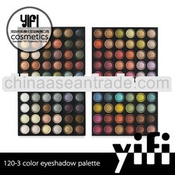 Professional 120-3 eyeshadow makeup palette eye shadows and lipstick