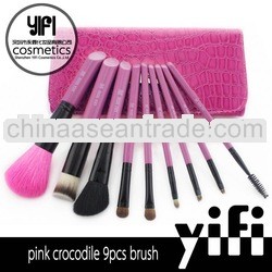 Professional!Miss Yifi Pink 9pcs makeup brushescustom makeup brush