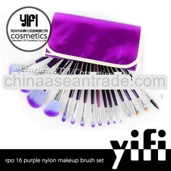 Purple case 16pcs makeup brush set 39 pieces brushes set