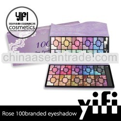 Rose 100 branded eyeshadow palettes makeup organic