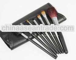 Sensible 7 pcs black makeup set makeup brush blush containers