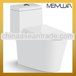 Siphonic one piece mini toilet bowl