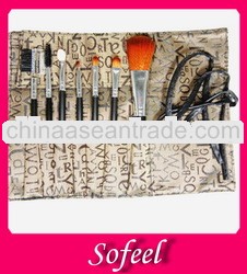 Sofeel travel cheap makeup brush sets with bag