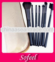 Sofeel wooden handle synthetic makeup brush set