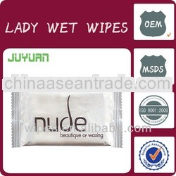 Soft and Eco-friendly Disposable Lady Wet Wipes
