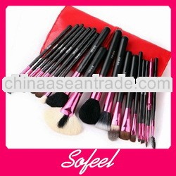 Soft hair 18pcs factory price custom makeup brushes