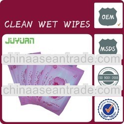 adult flushable wet wipes /women privates wet wipes