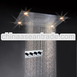 big rain shower head stainless steel led shower set