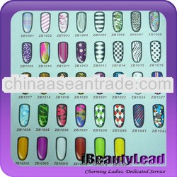 fashionable nail patch stickers nail art sticker with 38 designs