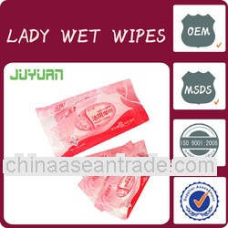 feminine wipes/spunlace surface and soft lady wet wipes