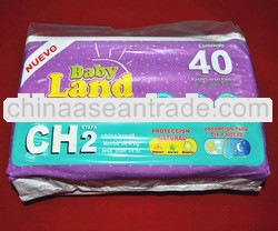 wholesale baby land clothlike disposable baby diaper in china