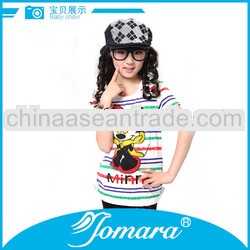 2013 New model child cotton apparel T- shirt for girls