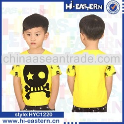 2013 custom fancy boys cute t shirt/round collar children t shirt