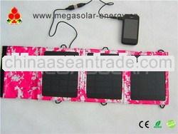 2013 hot sale 7.5W folding solar charger with the material solar panel