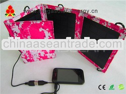 2013 innovative 7.5W portable solar bag for cellphone