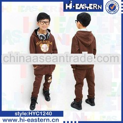 2013 new design fashion autumn hoodies children set china manufature