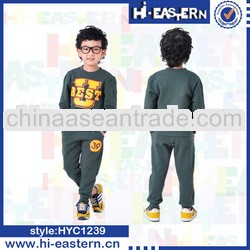 2013 new design fashion fall hoodies children set china manufature