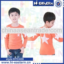 2013 new design korea style printing children long sleeve t shirt