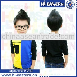 2013 new stylish long sleeve children boy t shirt/fall cheap t shirt