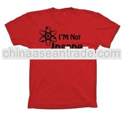 Custom round neck plain red hot cotton design fashion slim fit t-shirts boys kids